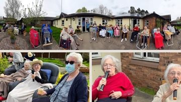 A garden party complete with karaoke for Meadow Bank Residents